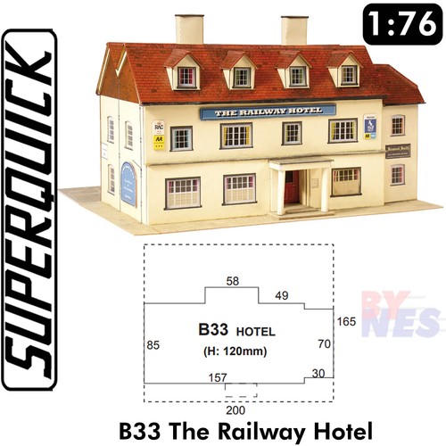Railway hotel scale - railway, 1:76