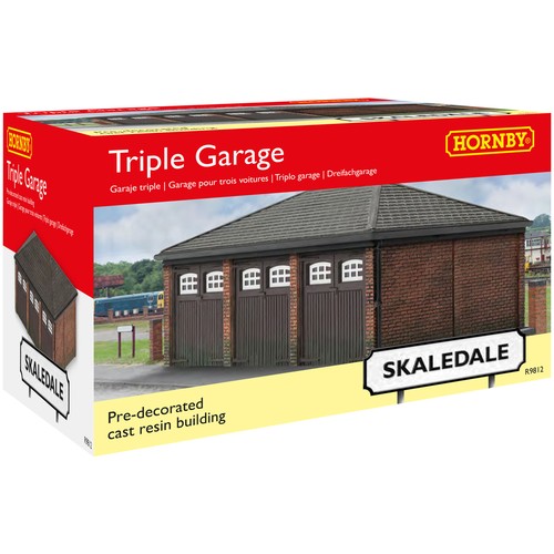 Hornby skaledale triple garage - hornby,
